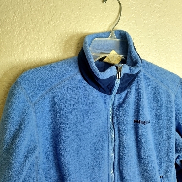 Patagonia R3 Regulator Vintage 00's Blue Fleece Full Zip Up Jacket Sz S - Picture 2 of 9